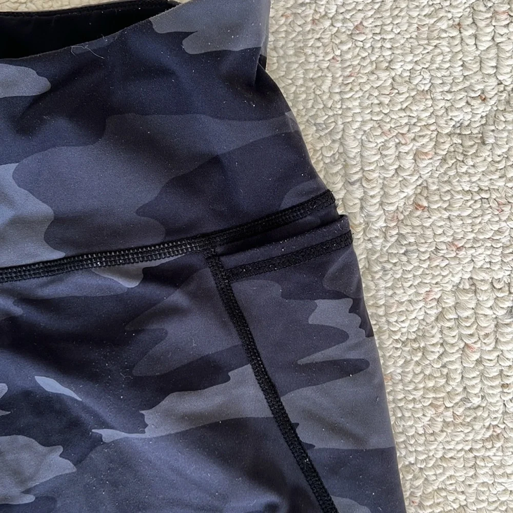 Sweaty Betty Power 7/8 Leggings Tights Black Grey Camo Print - Picture 4 of 6